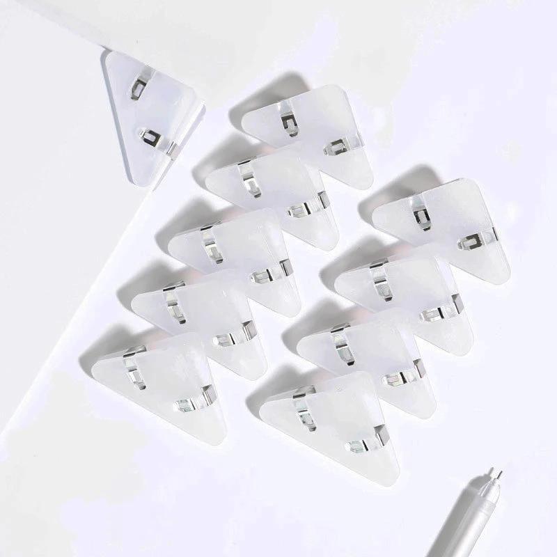 Kawaii 5/10pcs Triangle Corner Clips File Paper Clips File Index Photo Clamp Page Holder Korean Stationery Office Desk Organizer 5pcs белый