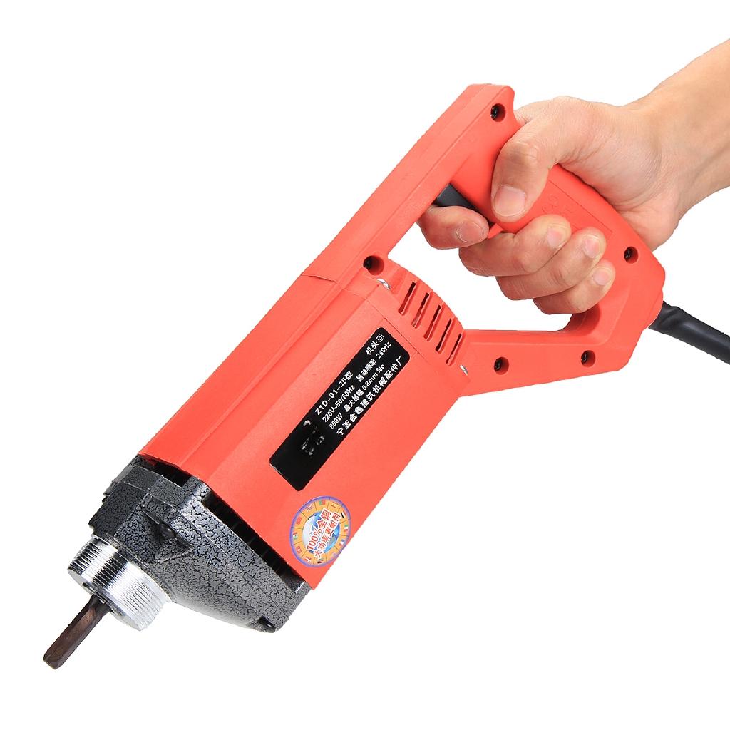 220V 5000 VPM Concrete Vibrators Electric Cement Soil Mixer with Stick 3/4 HP- Heavy Remove Air Bubbles & Level 800W/1200W