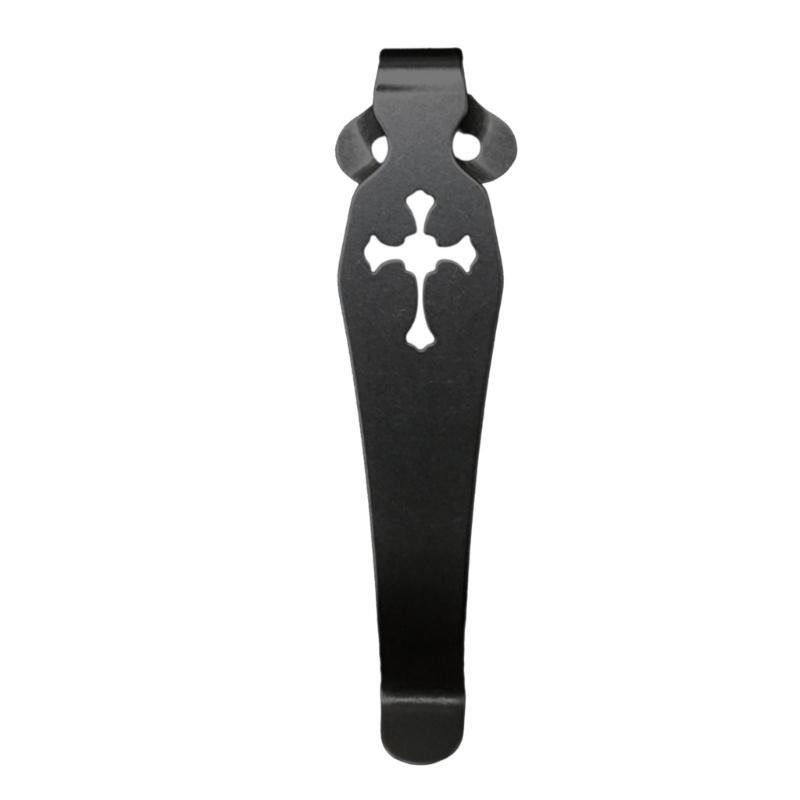 652F Titaniums Alloy Knifee Back Clip Pocket Waist Clamps Fold Knifee Handle DIY Make Accessories Parts