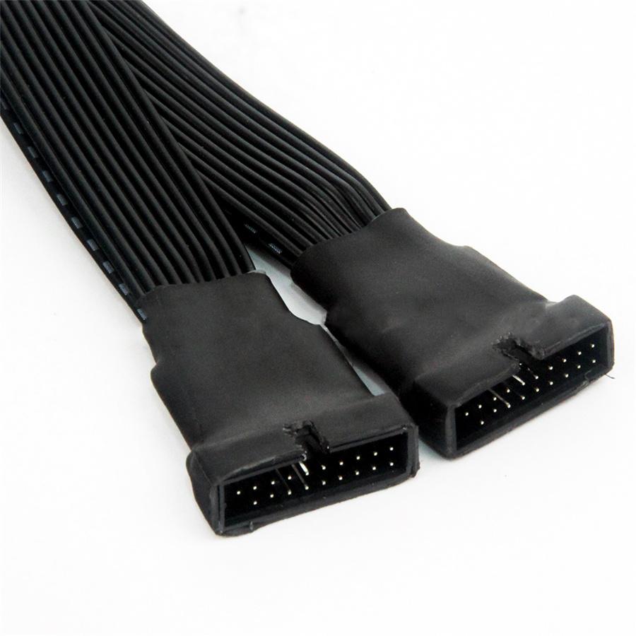 Motherboard Mainboard 19-pin to USB 3.0 20-pin 1 to 2 Power Extension Cable Cord
