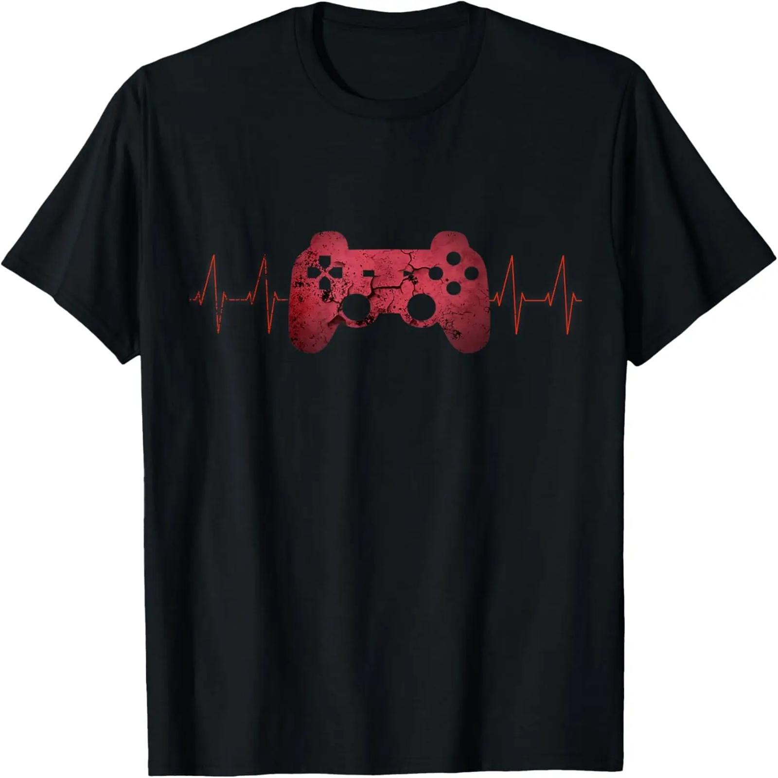 

Gamer Heartbeat Video Games Gaming Boys Teens T-Shirt XXXXXL чорний