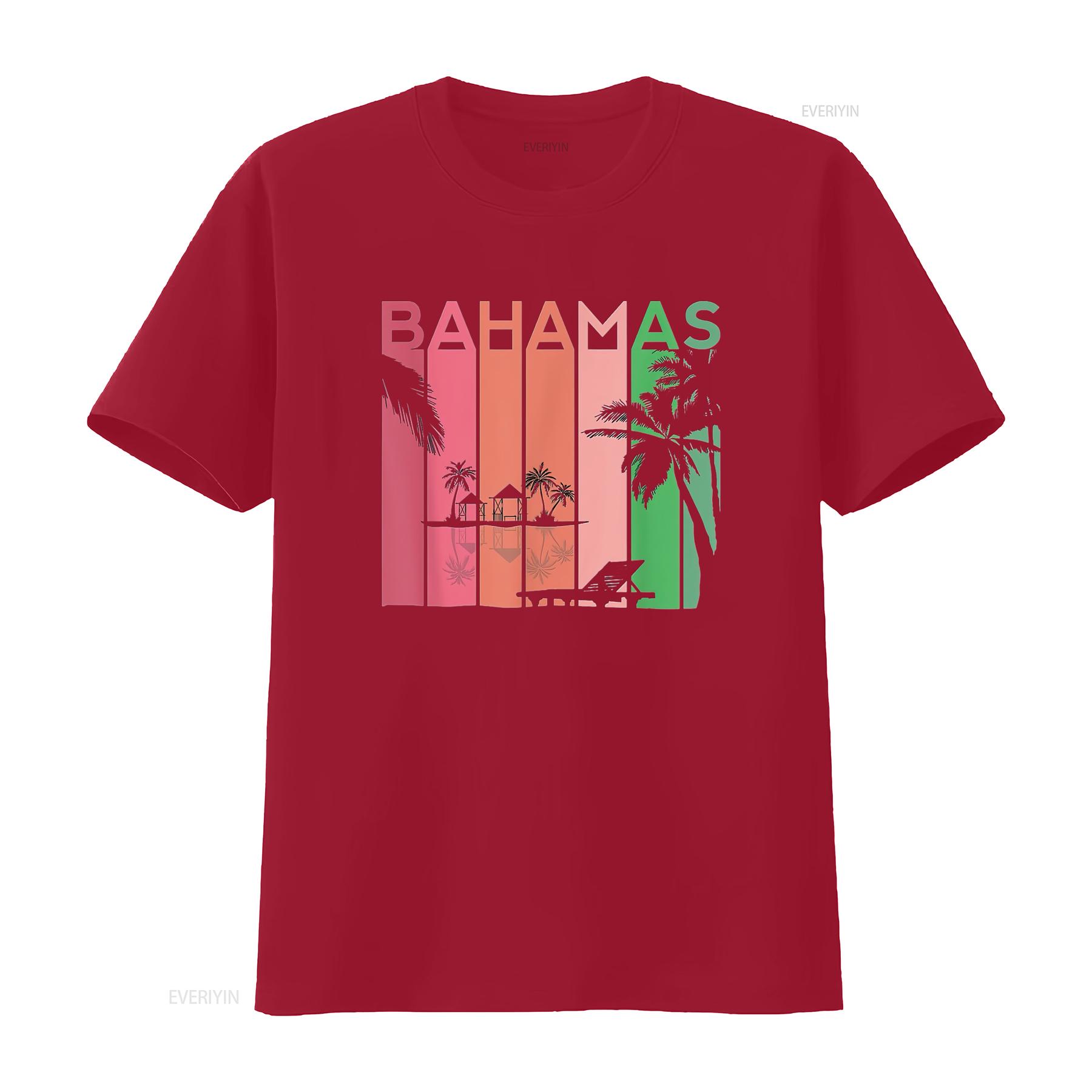 Bahamas Bahamian Retro Tropical Beach Vacation Trip Souvenir T Shirt vintage Washed Top For Everyday Wear Unisex graphic S