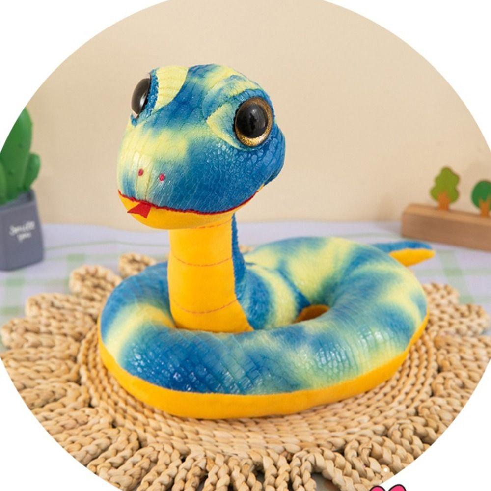 Good Luck Big Eyes Snake Plush Toy Happy New Year Wealth Snake Year Mascot Toy Children