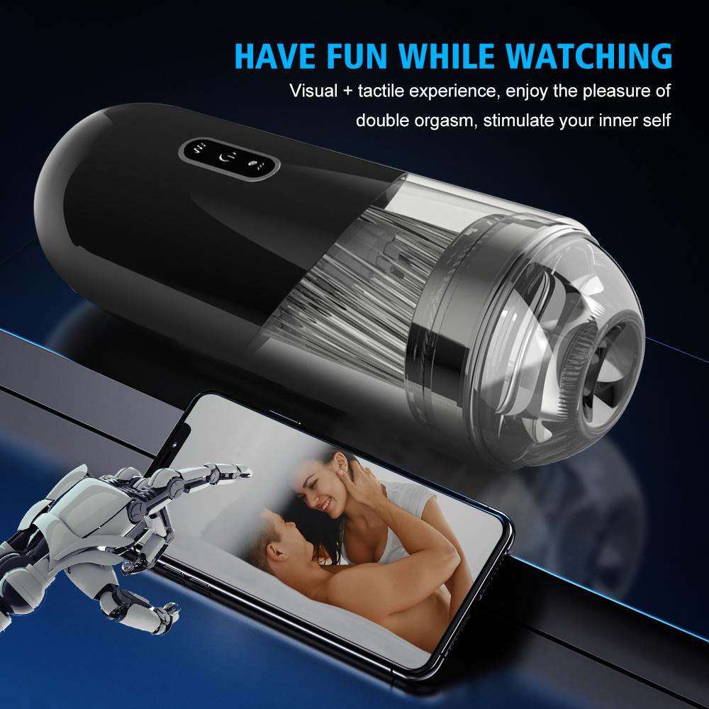 Automatic Masturbator Cup for Men Sucking Vibrator Vaginal Penis Blowjob Machine Masturbation Cup Sex Toy for Men Adult Supplies