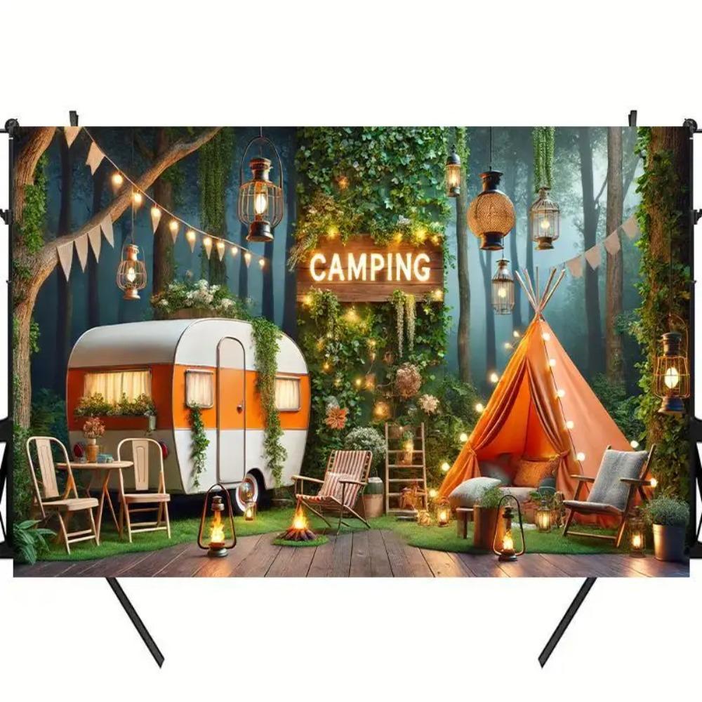 Photographic Background with Adventure Theme In the Forest, Decoration for Mountain, Background for Photography.