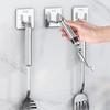 Stainless Steel Self Adhesive Wall Hooks 5/10Pcs Heavy Duty Waterproof Anti Corrosion for Balcony Hanging Potted Plants Small Sundries