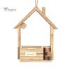 Rustic Home Wall Decoration Wooden Planter, Creative Hanging Flower Pot Basket for Indoor Plants Natural Wood Faux Flowers, Decor Living Room Balcony