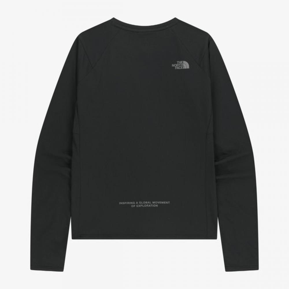 The North Face Women S Long Sleeve Round Tee Black Nt7tr81j