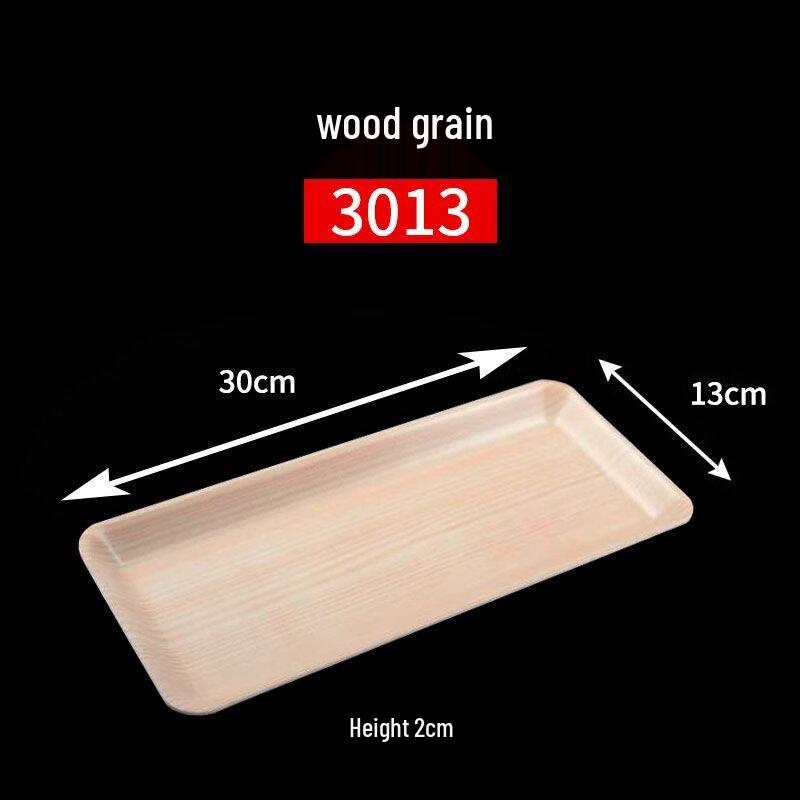 Disposable Wood Grain Fish-Shaped Serving Tray