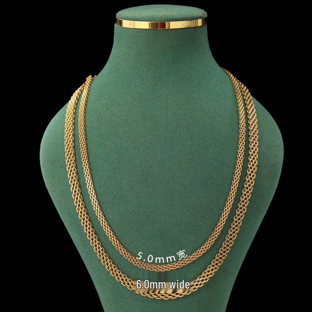 European & American Titanium Steel Mesh Necklace - Contemporary Fashion Trend