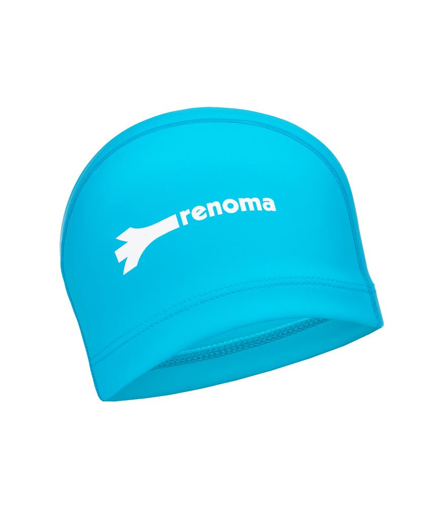 Lenomasuyeongbog Adult Simple Text Pu Swim Cap Aqua Blue Ro-Rc2E702-Ab