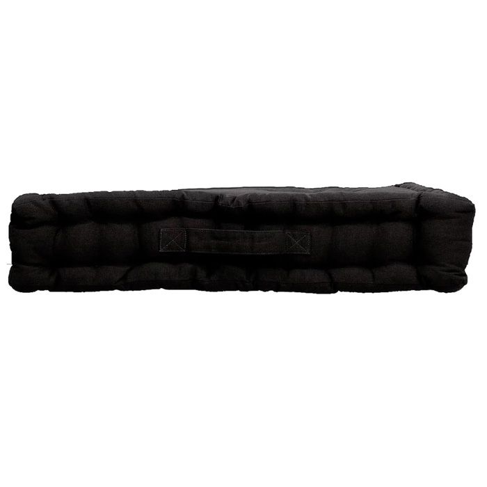Plain Floor Cushion 50 X 50 Cm Panama Black
