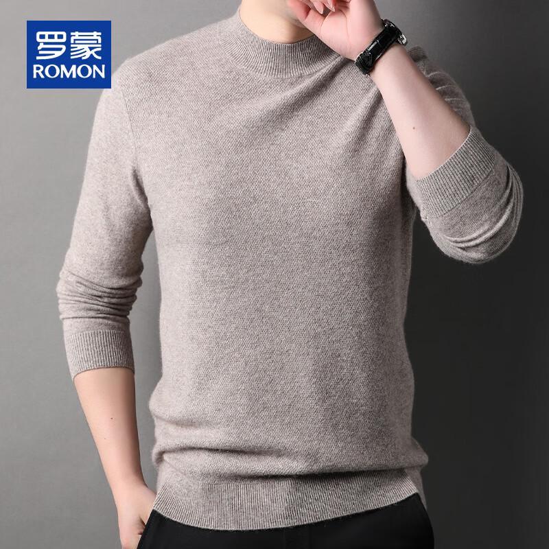 ROMON Men's Warm Cashmere Wool Blend Knit Sweater
