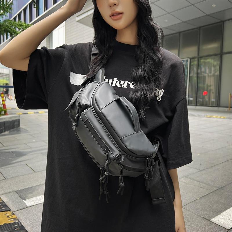 Hip Hop Casual Sport Chest Bag Men Women Large Capacity Techwear Style Waterproof Fanny Pack Multifunction Crossbody Hand Bag