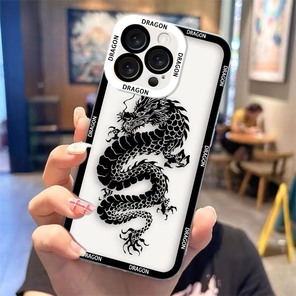 

Чехол для телефона VIVO Y400 Y100 Y76 Y75 Y51 Y50 Y36 Y35 Y28 Y22 Y21 Y20 Y19S Y17S Y16 Y15S Y04 с рисунком Дракон в технике Суми-э VIVOY16