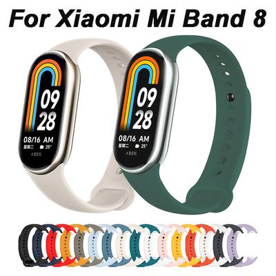Silikon Strap Für Xiaomi Mi Band 8 Correa Sport Armband Miband8 NFC Smart Armband Pulseira Ersatz MiBand 8 Zubehör