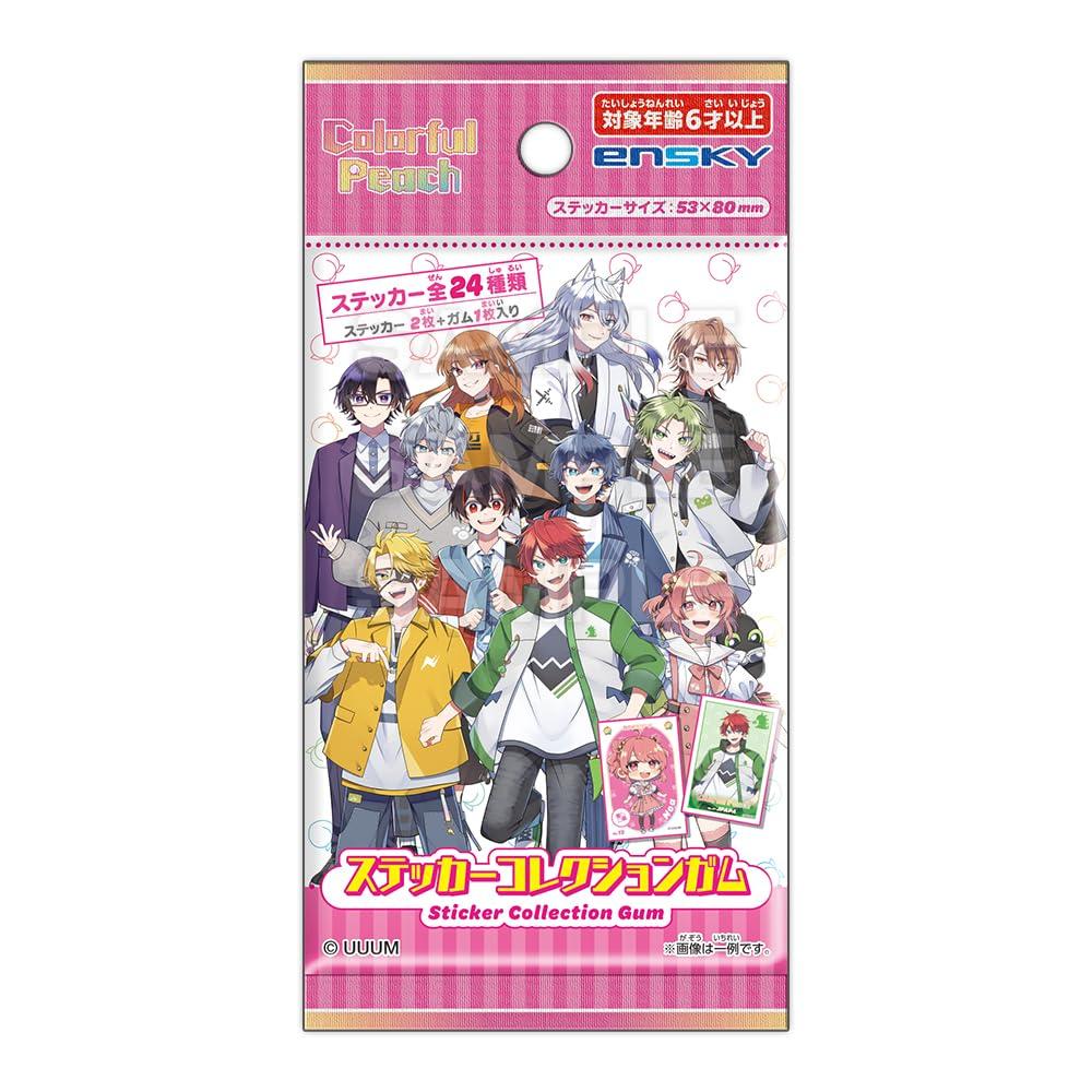 

Colorful Peach Sticker Collection Box Gum, 20-Pack (Candy Toy)