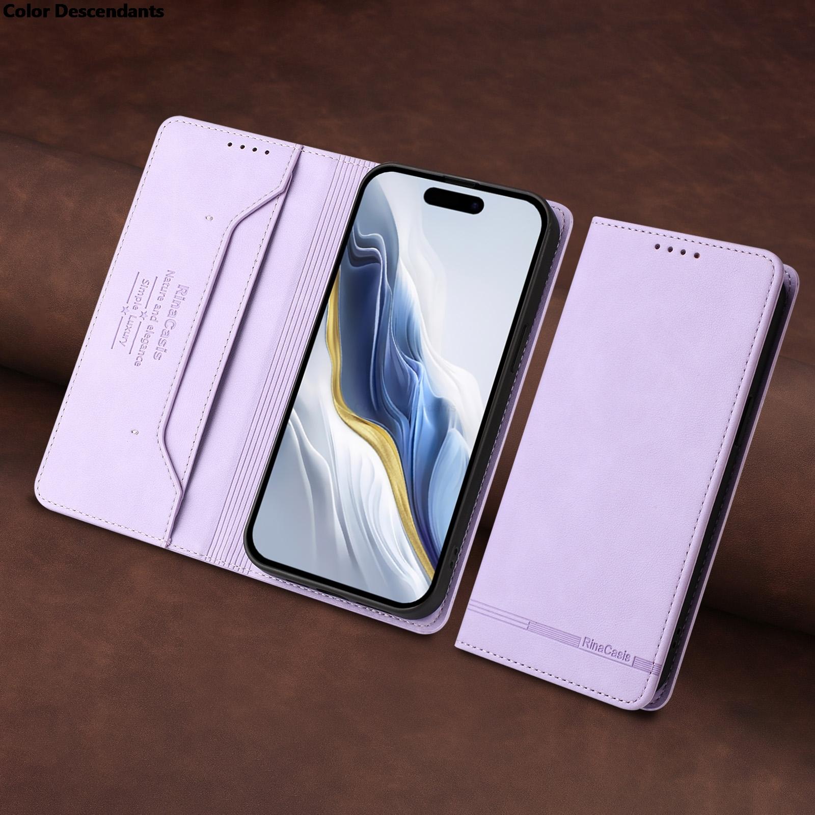 

Чохол-книжка з розкішної шкіри для Coque Oneplus 12 12R 13 13T 13R 13S 11 11R 10T 10R 10 9 Pro 9R 8T Магнітна обкладинка-гаманець Funda OnePlus 10 Pro фіолетовий