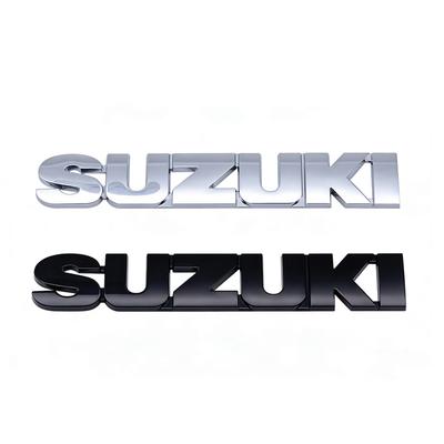 ABS Logo Suzuki Emblem Buchstaben Aufkleber Auto Heckklappe Abzeichen Für Suzuki Swift Samurai Vitara SX4 Jimny Alto Kaiser Ingnis DZire
