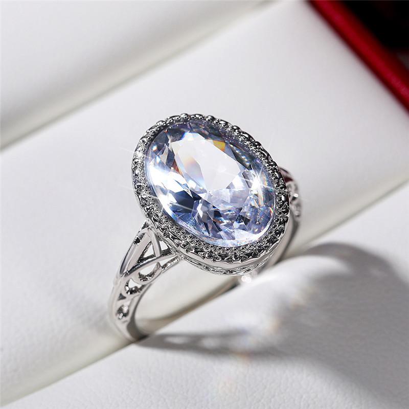 

Elegant 925 Sterling Silver Finger Rings for Women AAA Cubic Zirconia Hollow Out Pattern for Retro Party Accessories Jewelry 9