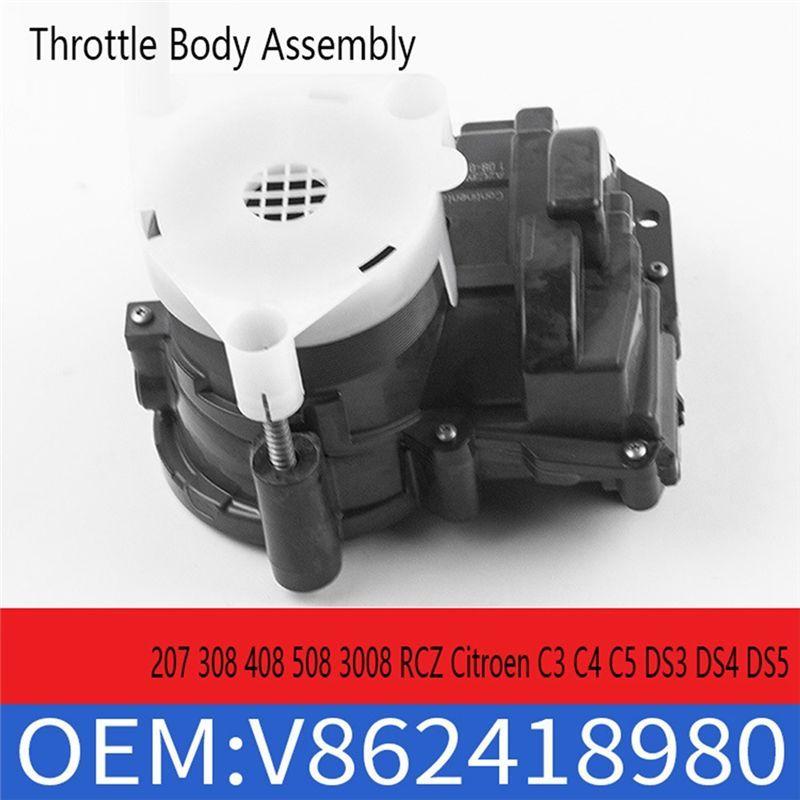 New Throttle Body Assembly V862418980 163672 For 207 308 408 508 3008 RCZ Citroen C3 C4 C5 DS3 DS4 DS5 Parts