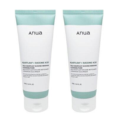 Currently distributing coupons up 2100 yen off Set 2 Anua Heartleaf Succinic Moisture Cleansing Foam 150ml Face Wash Makeup Remover Renewal Korean