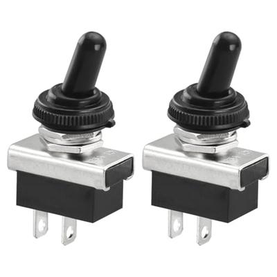 12.2mm Toggle Switch 2 Pin Switch 25A 12V Rating Compact Size Easy Tallation Outdoor Use For Electrical Applications