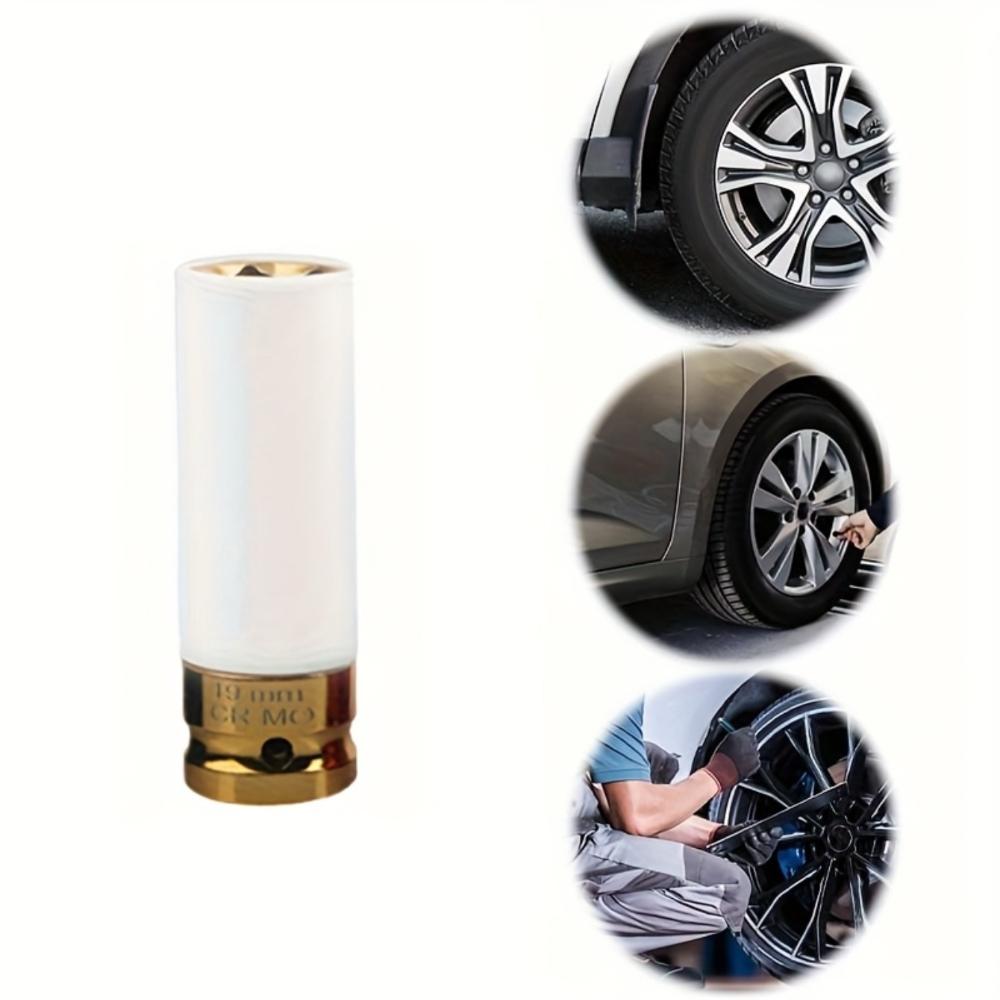 17/19/21/22mm hex socket pneumatic wrench tire screw socket 1/2 inch drive wheel protector impact socket automotive disassembly