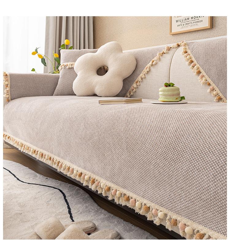 Anti Cat Scratch Sofa Mat All-season Universal Ins Style Backrest Cover Anti Slip Sofa Cover