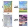 2025 Trend 18 Piece Holographic Stickers Self-Adhesive Transparent Film A4 Waterproof Sticker Covering Film Suitable For Windows