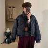Women's 2025 Korean Style Stand Collar Thick Puffer Jacket - Petite & Stylish