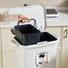 Kosz na śmieci do kuchni Wielofunkcyjny kosz na śmieci z podziałem Wąskie kosze na śmieci typu prasa z kółkiem Akcesoria kuchenne