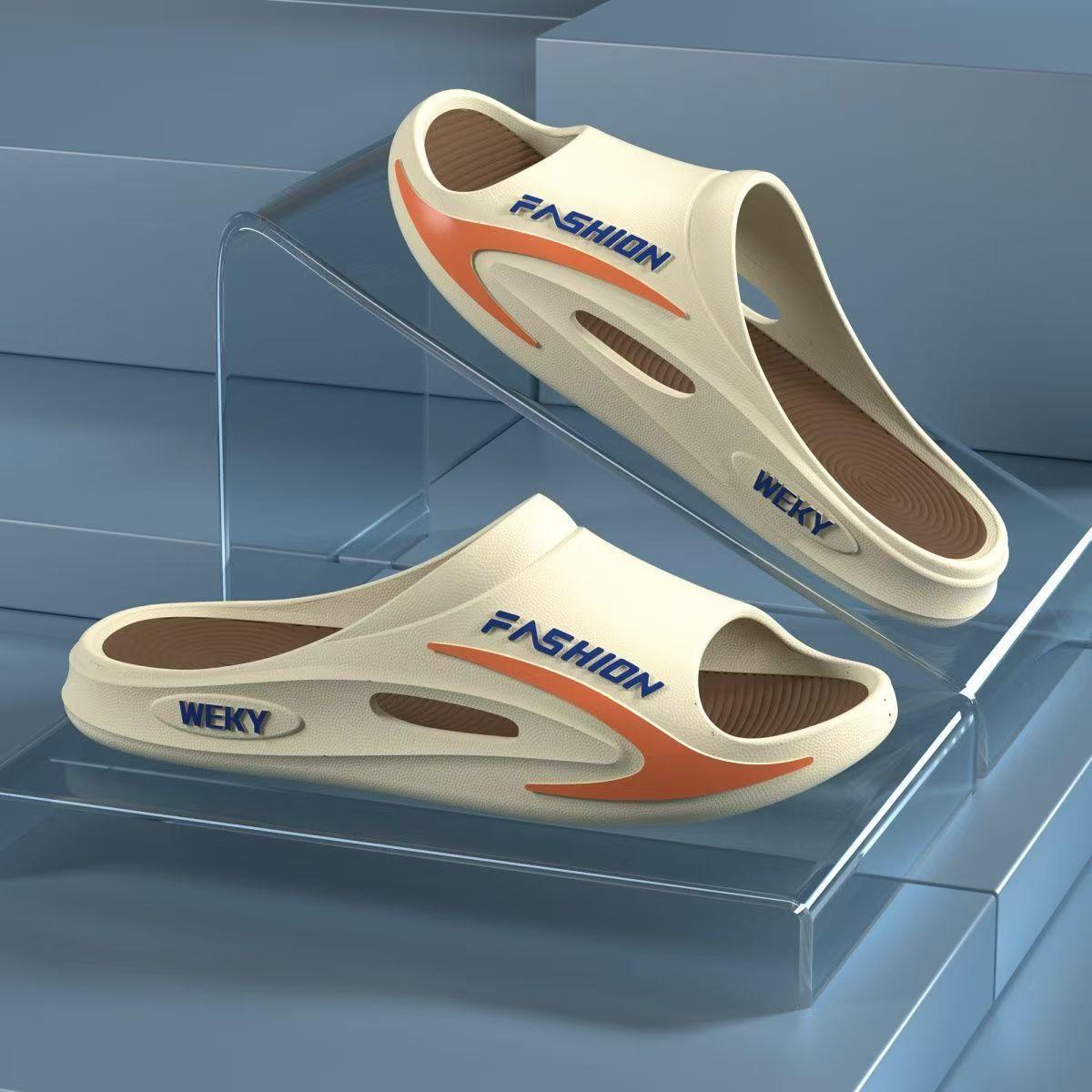 

Тапочки мужские спортивные летние толстые подошвы одежда для дома в помещении противоскользящие новые супер мягкая подошва мужские пляжные 44-45 хаки