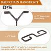 Clip Adaptor Jgheab Lanț de Ploaie Durabilitate Ridicată Ușor de Instalat Universal Agățătoare Cârlig în Formă de V Accesorii Deviator Apă Lanț de Ploaie