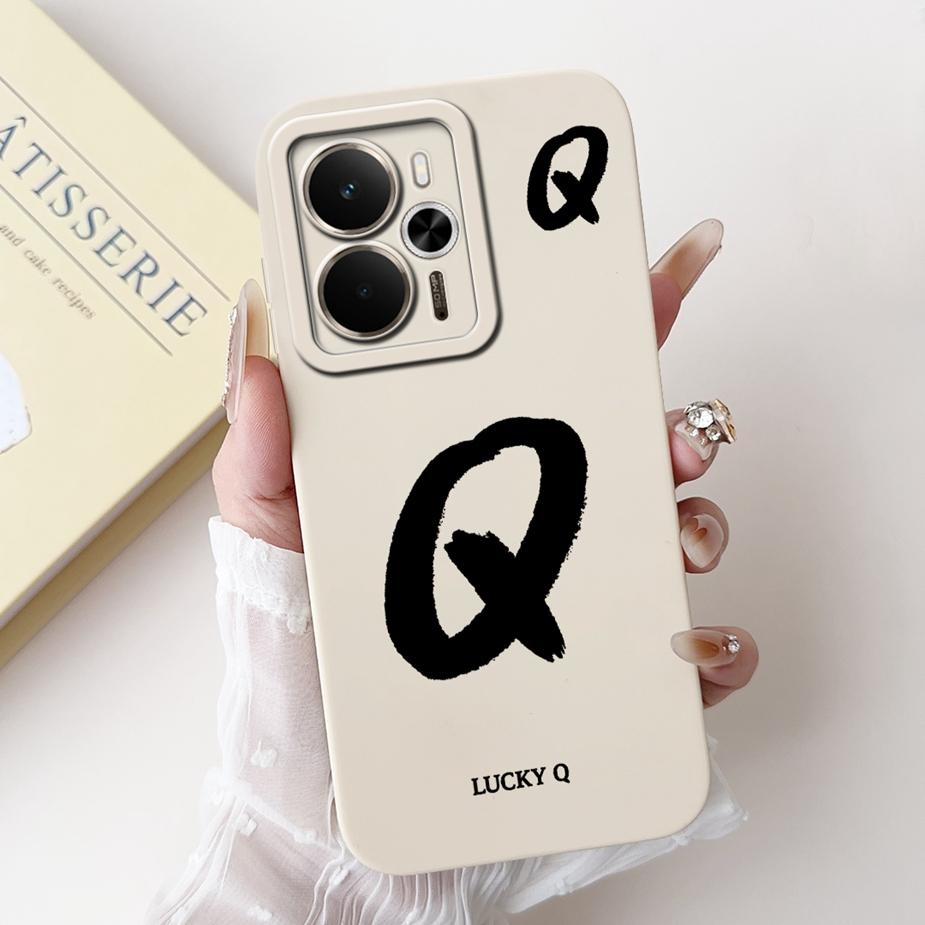 For Readme 14 5G Case RMX5075 Cute Lucky Letters Cover Soft TPU Phone Case For Realme 14X 14 Realme14 T 14T 5G Back Cover Fundas