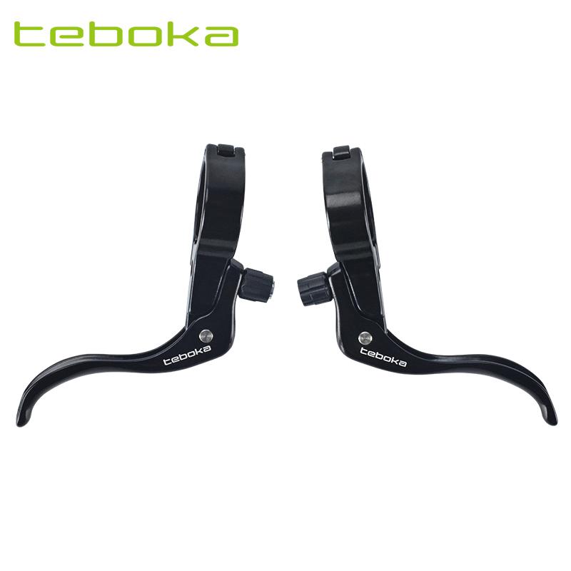 

TEBOKA Road Bike Auxiliary Brake Handle Caliber 31.8mm Aluminum Alloy Curved Handle Brake Lever Bicycle Hand Brake BL-328D 1pair Black