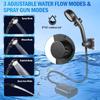 Pompa Doccia Elettrica Ricaricabile Impermeabile Kit Soffione Doccia da Esterno Doccia da Campeggio Lavaggio Auto
