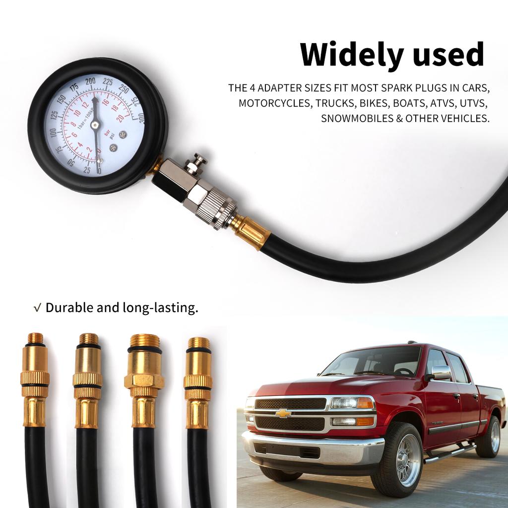 Automotive Cylinder Pressure Gauge for Vehicle Diesel Engines Motorcycle Measurement Auto Inspection gauge Tester