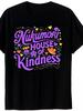 Unisex T-shirt NUKUMORI House of Kindness Men'S Vintage Graphic T-Shirt 180g Heavyweight Retro Floral Geometric Des