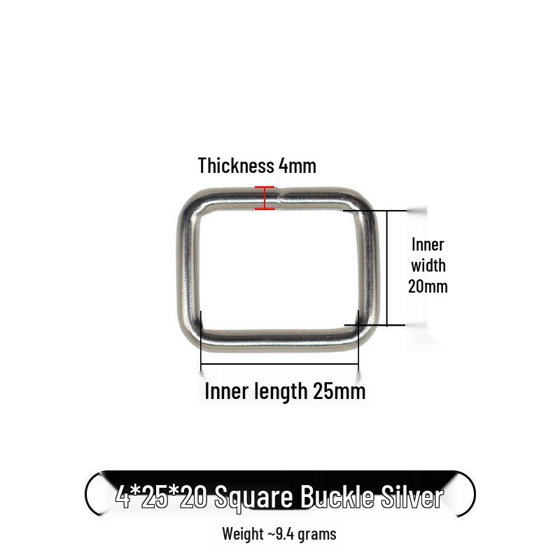 Iron Metal Square Buckles for Luggage Hardware Accessories