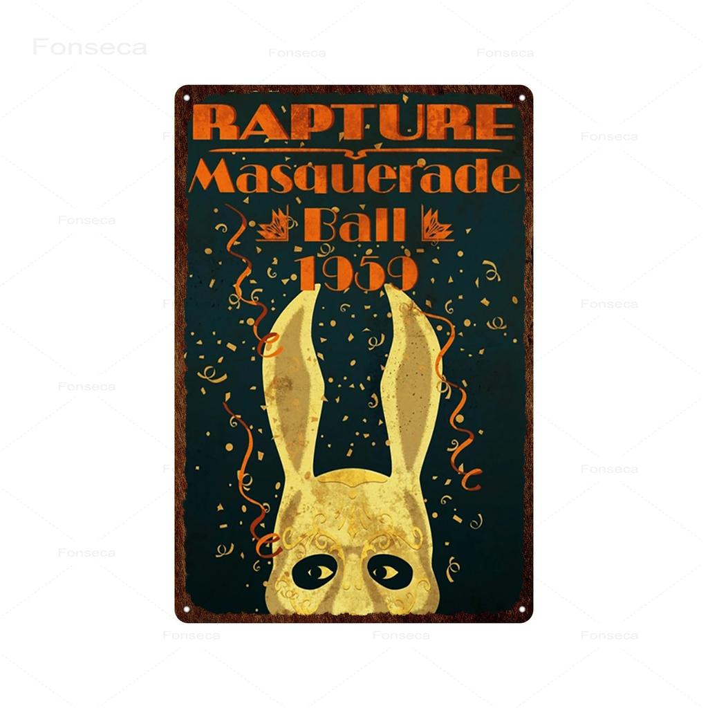 Shooting Game Bioshock Tin Sign Infinite High Quality Retro Meatl Plaques Vintage Wall Art Iron Painting for Home Bar Decoration