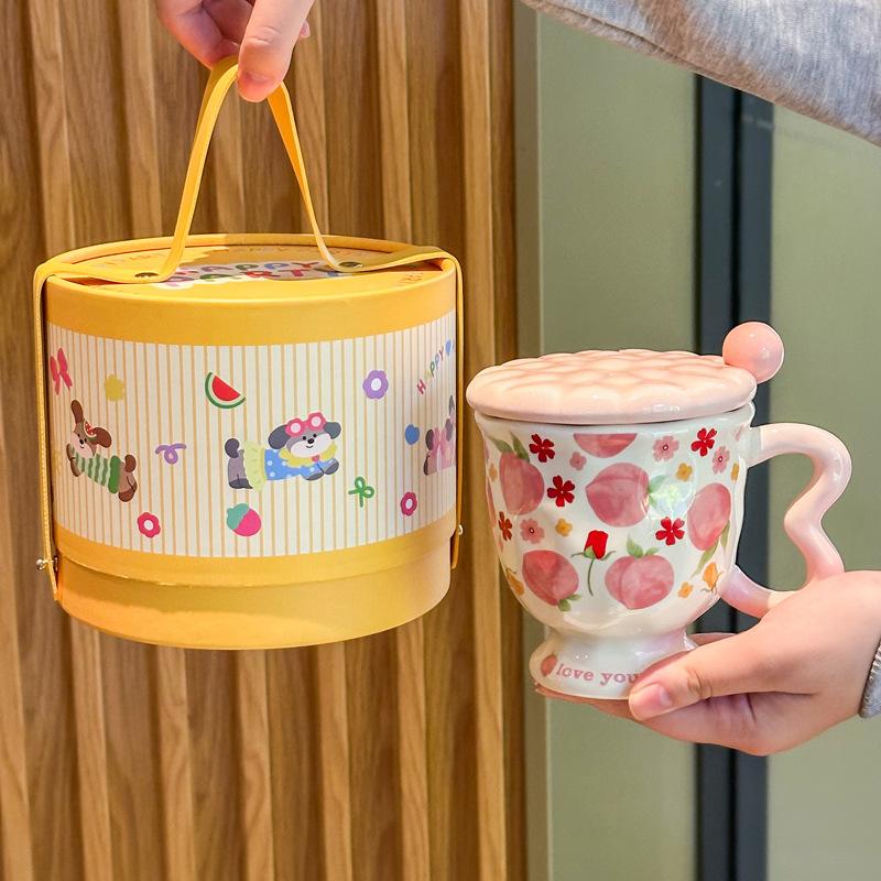 Send Girls Birthday Gifts, Ceramic Mugs, Souvenirs, High-value Couples Drinking Cups, Girlfriends Practical Gift Boxes