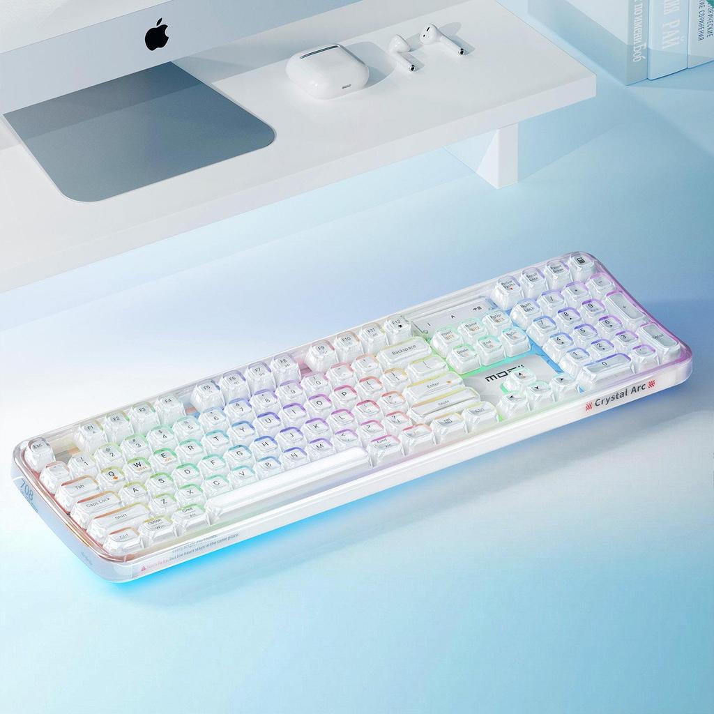 Crystal Arc RGB SK-708CDM Wireless Bluetooth Tri-Mode Keyboard