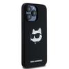 Karl Lagerfeld Klhmp15Lschpplk Iphone 15 Pro 6.1 Czarny/Black Hardcase Silicone Choupette Head Magsafe