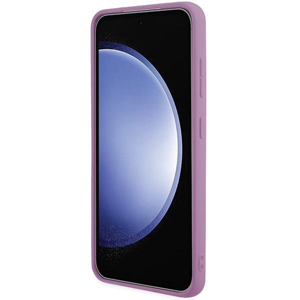 Guess Guhcs24Mhggshu S24+ S926 Fioletowy/Purple Hardcase Brokatowy Napis