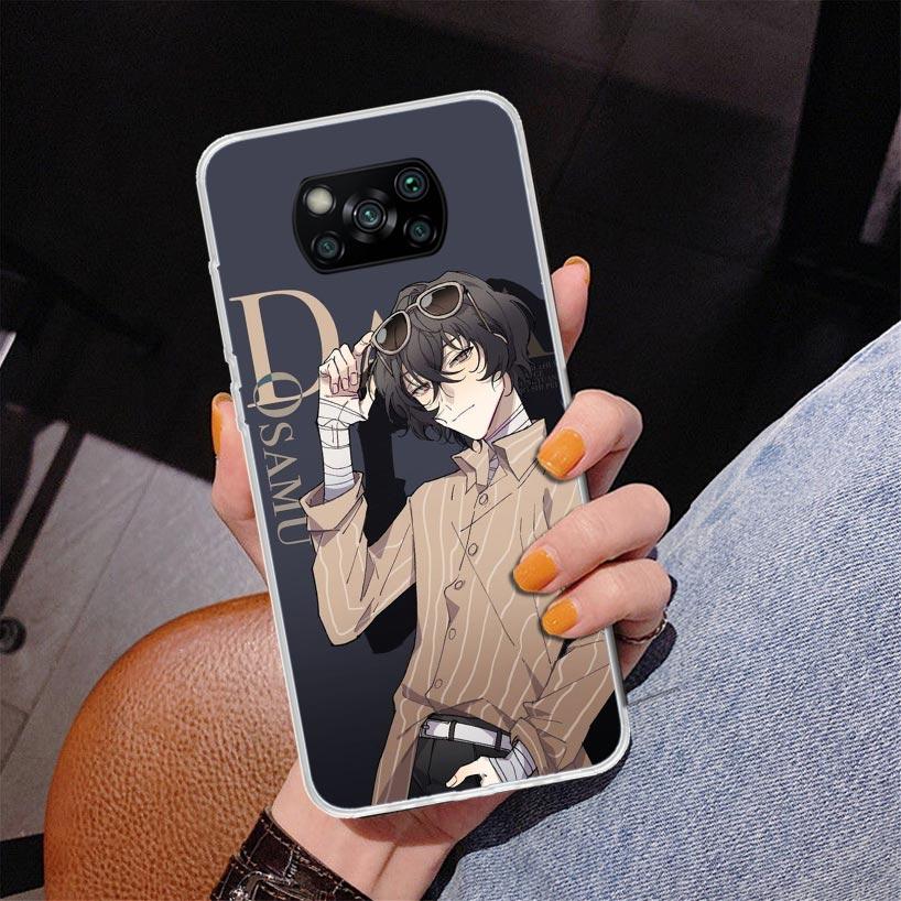 Bungo Stray Dogs Dazai Phone Case For Xiaomi Poco X7 X6 X5 Pro F7 Ultra Redmi 15C 15 13C 13 12C 12 10 10A 10C 9 9A 9C 9T Cover P