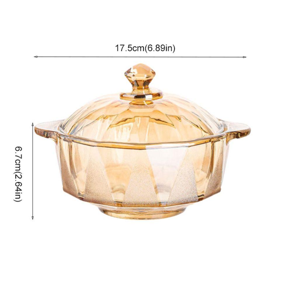 Heat-resistant Instant Noodle Bowl Amber Salad Bowl Household Glass Soup Bowl  Noodles