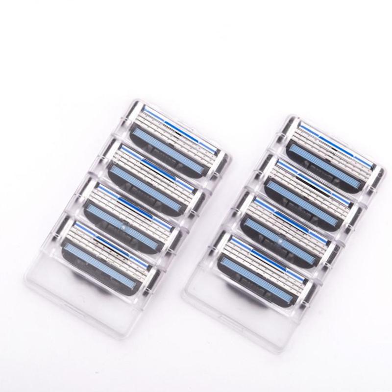 

Новые 8 шт. лезвий для бритвы для мужчин 3-слойное лезвие бритвенная кассета для Mache 3 Заменить верх 8 pcs