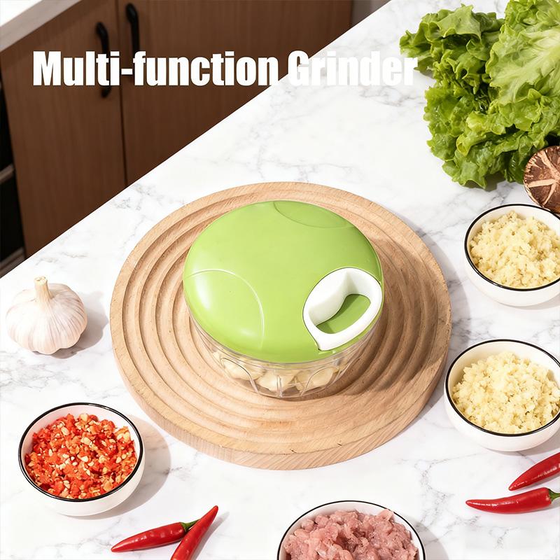 Semi-Automatic Garlic Chopper - Manual Mini Food Processor for Garlic Ginger Chili and Vegetable Chopping United States