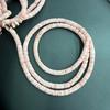 Natural Shell Heishi Spacer Beads 6mm - Smooth Polished Boho Beach Supplies for DIY Necklace & Bracelet Jewelry Making, Needlework 38cm Strand